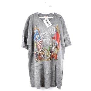 NOS 90s Civil War Gettsyburg Acid Wash T Shirt